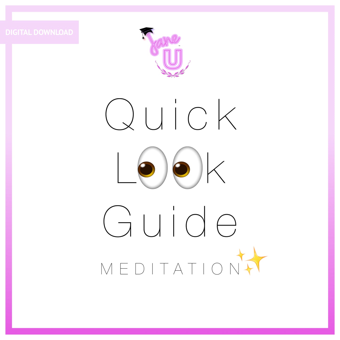 Quick Look Guide: Meditation✨