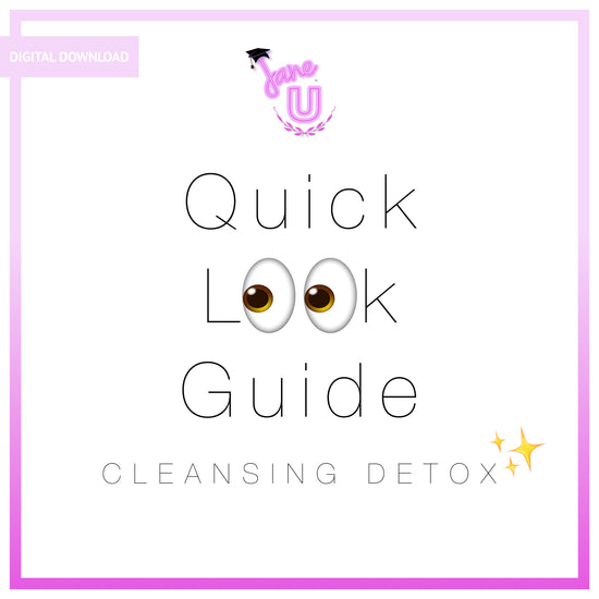 Quick Look Guide: Cleansing✨